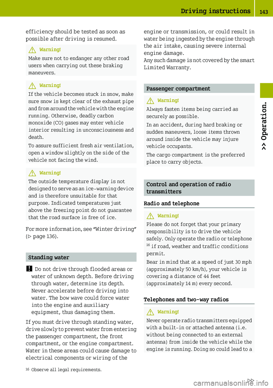 SMART FORTWO COUPE 2019  Owners Manual 