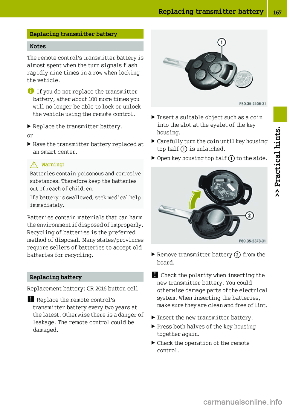 SMART FORTWO COUPE 2019  Owners Manual 