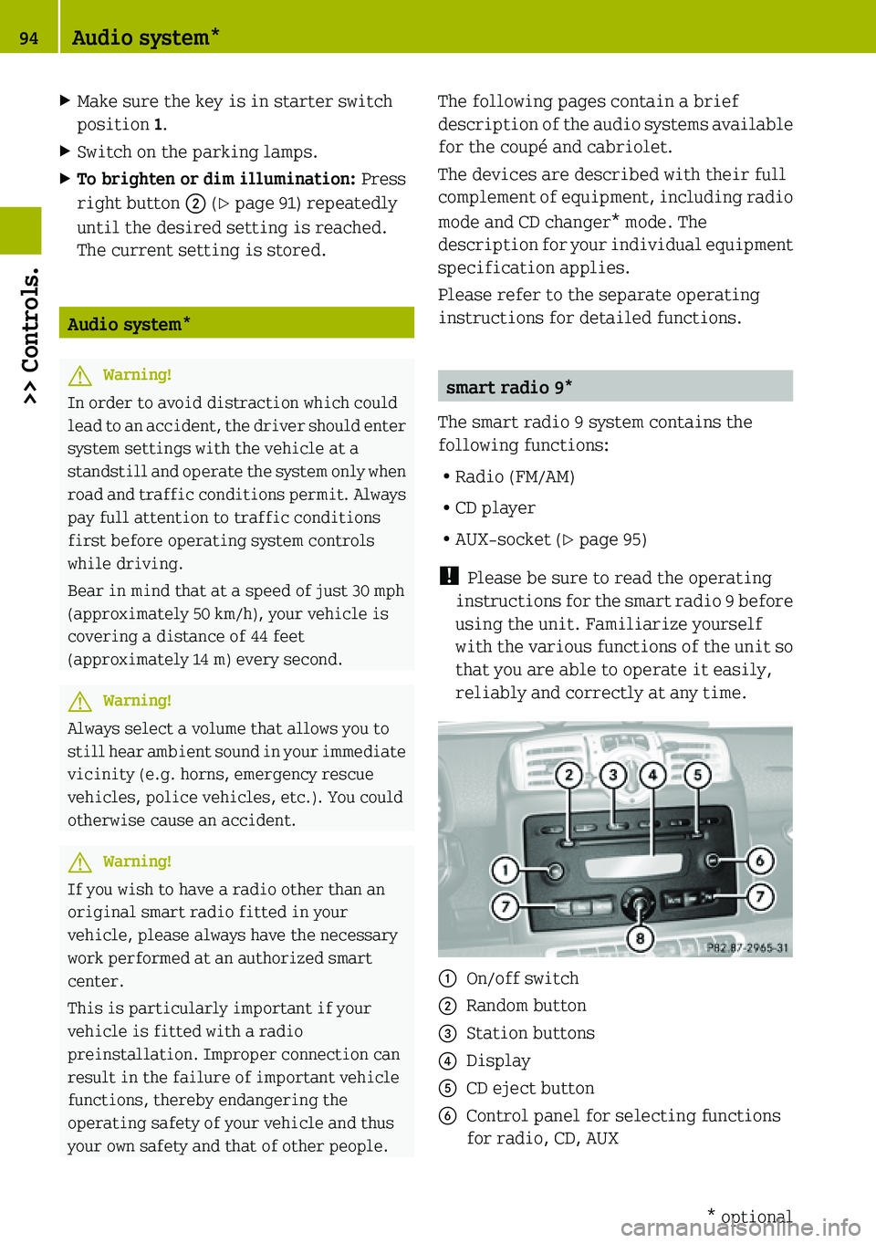 SMART FORTWO COUPE 2019  Owners Manual 
