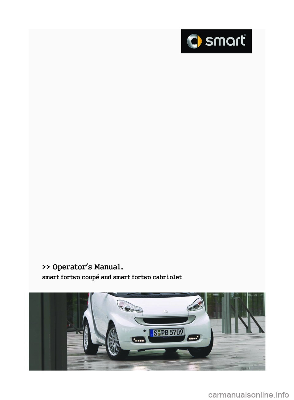 SMART FORTWO COUPE 2012  Owners Manual 