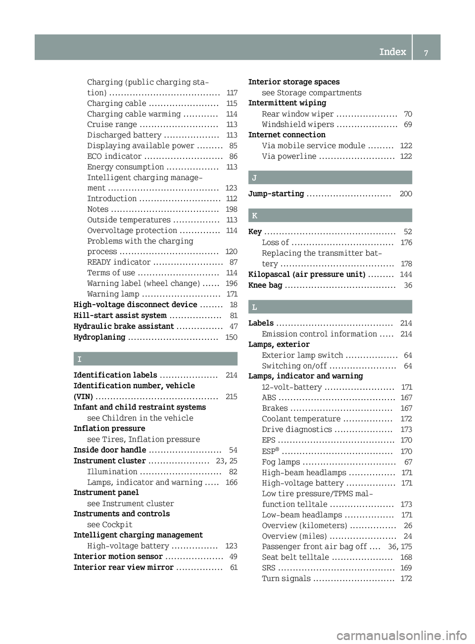 SMART FORTWO COUPE 2015  Owners Manual Charging (public charging sta-
tion) ...................................... 117
Charging cable ........................ 115
Charging cable warming ............ 114
Cruise range .......................