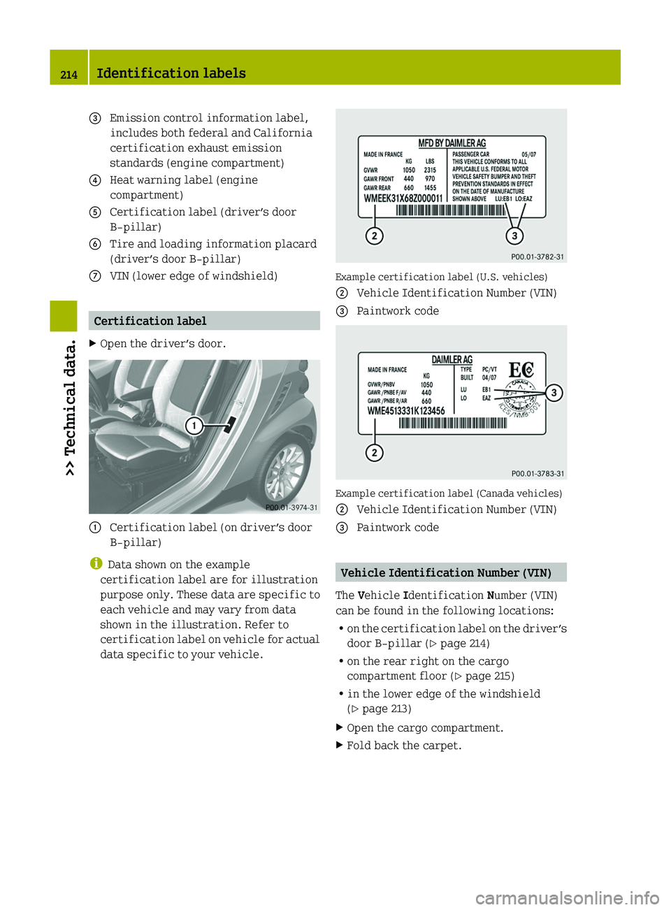 SMART FORTWO COUPE 2011  Owners Manual \000