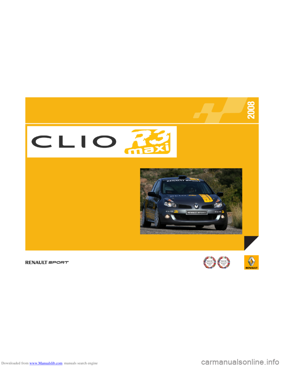 RENAULT CLIO 2008 X85 / 3.G Information Manual 