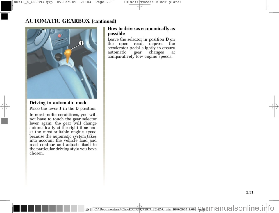 RENAULT MODUS 2008 1.G Owners Manual 