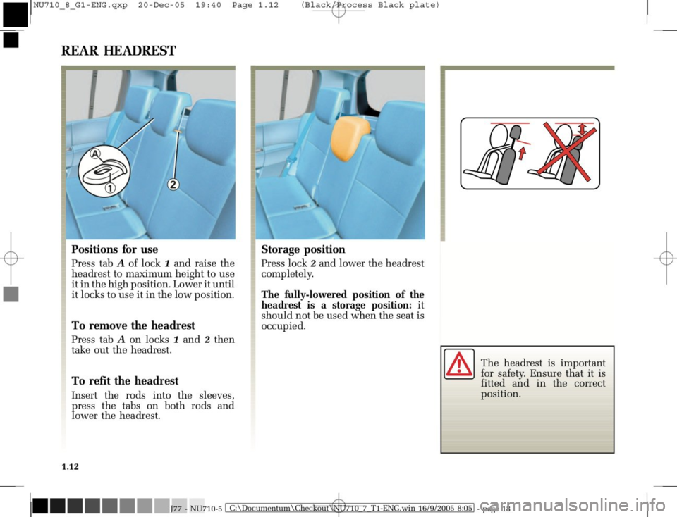 RENAULT MODUS 2008 1.G User Guide 