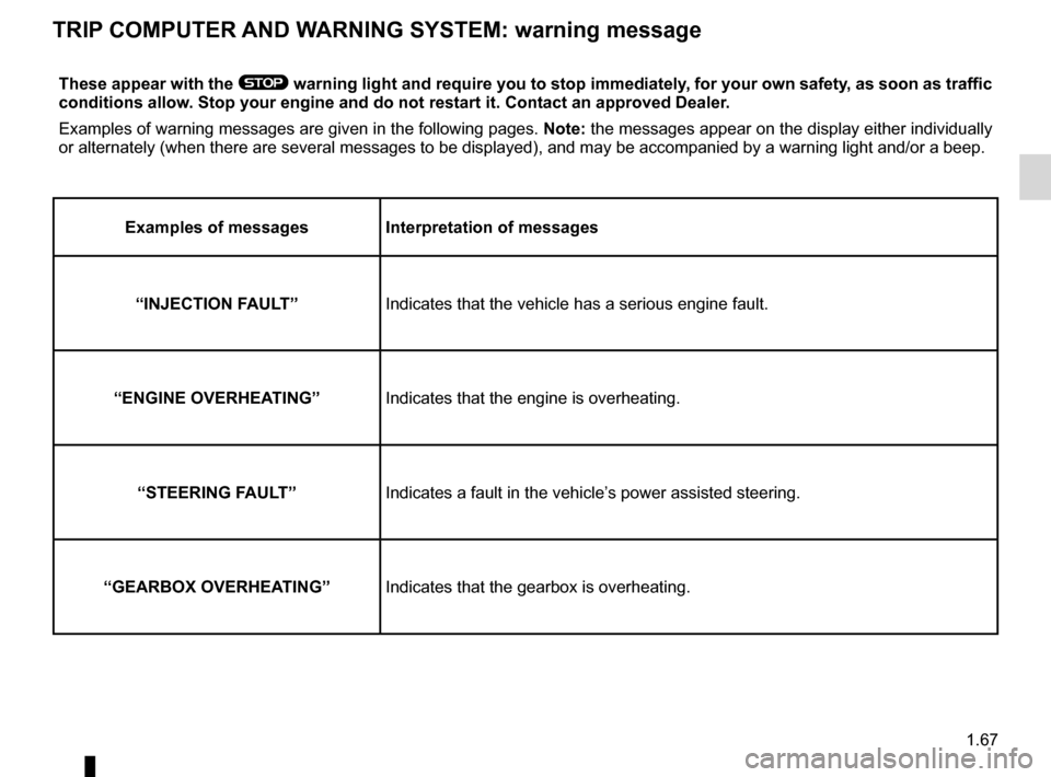 RENAULT KANGOO 2012 X61 / 2.G Manual PDF trip computer and warning system.........................(current page)
warning lights ......................................................... (current page)
instrument panel messages ..............