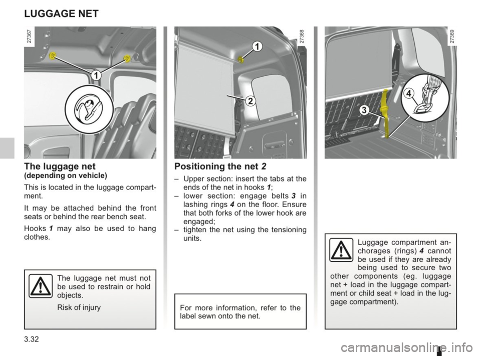 RENAULT KANGOO 2014 X61 / 2.G Owners Manual RENAULT KANGOO 2014 X61 / 2.G Owners Manual