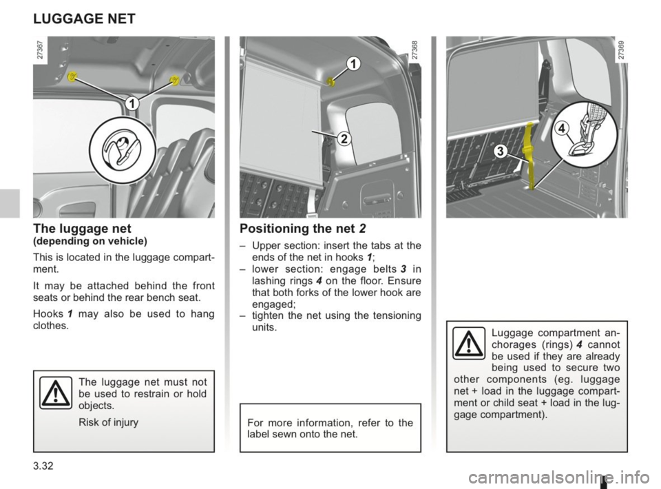 RENAULT KANGOO 2014 X61 / 2.G Owners Manual 