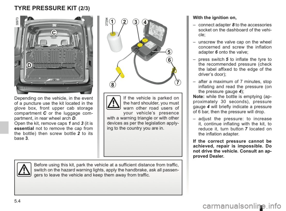 RENAULT KANGOO 2014 X61 / 2.G Owners Manual 