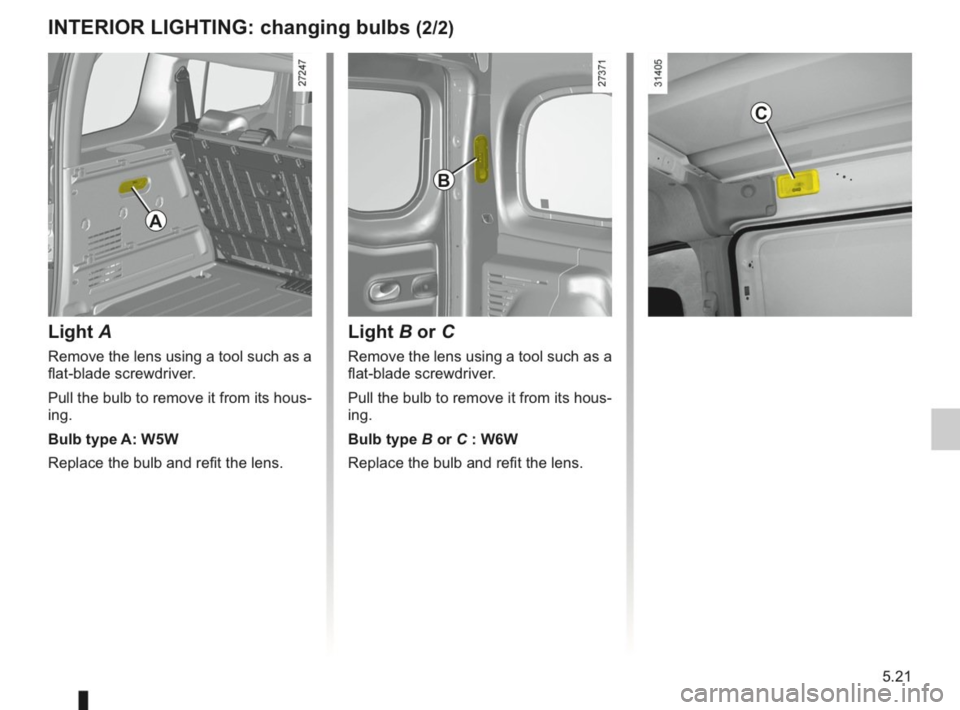 RENAULT KANGOO 2014 X61 / 2.G Owners Manual 