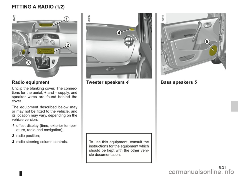 RENAULT KANGOO 2014 X61 / 2.G Owners Manual 