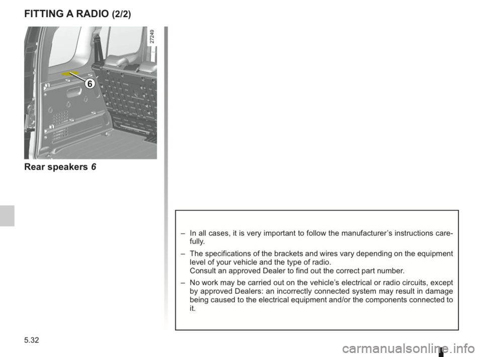 RENAULT KANGOO 2014 X61 / 2.G Owners Manual 