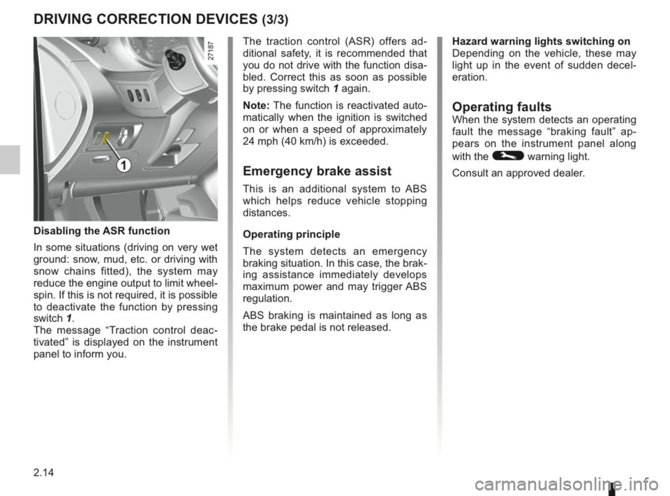 RENAULT KANGOO 2014 X61 / 2.G Owners Manual RENAULT KANGOO 2014 X61 / 2.G Owners Manual, Page 97