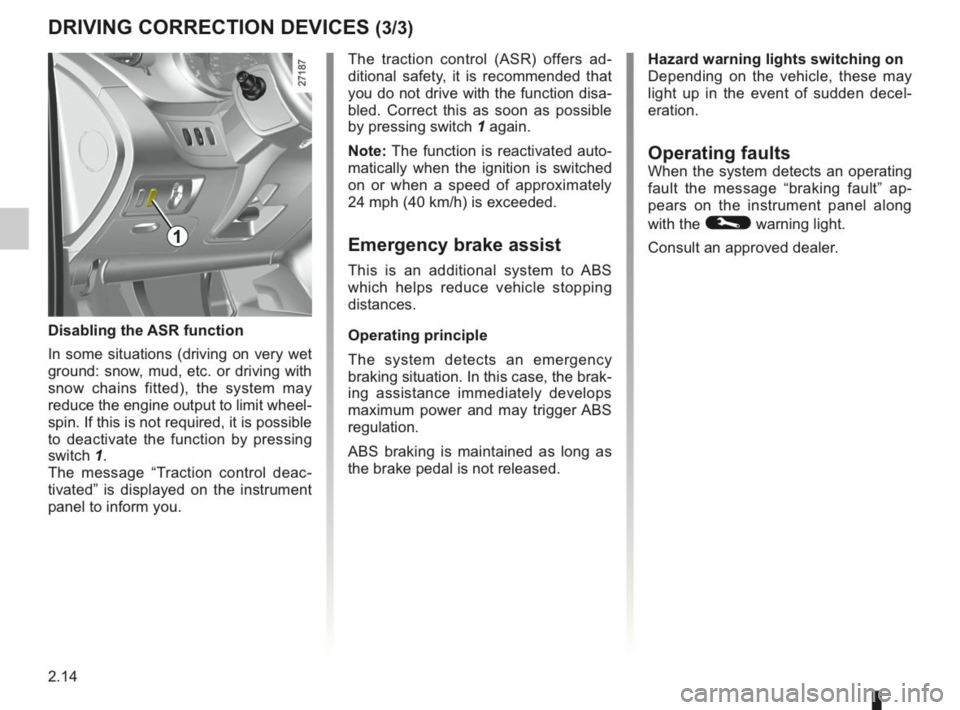 RENAULT KANGOO 2014 X61 / 2.G Owners Manual 