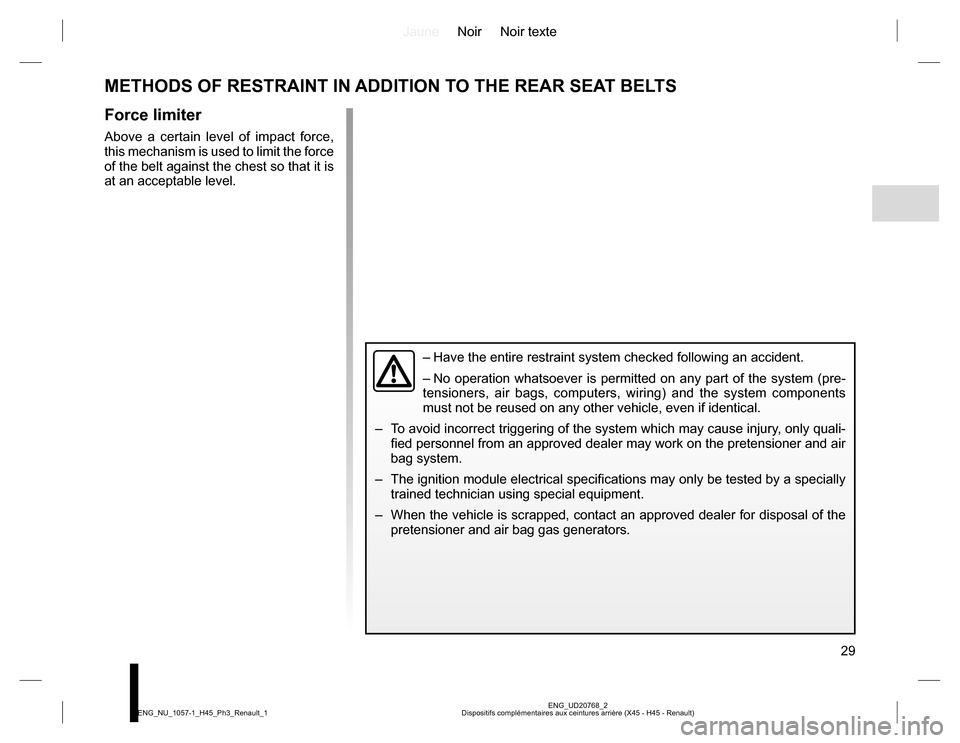 RENAULT KOLEOS 2015 1.G Owners Manual RENAULT KOLEOS 2015 1.G Owners Manual, Page 29