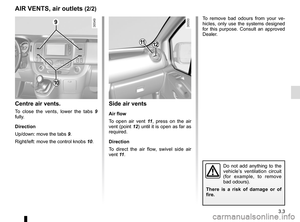 RENAULT TRAFIC 2015 X82 / 3.G Owners Manual RENAULT TRAFIC 2015 X82 / 3.G Owners Manual, Page 165