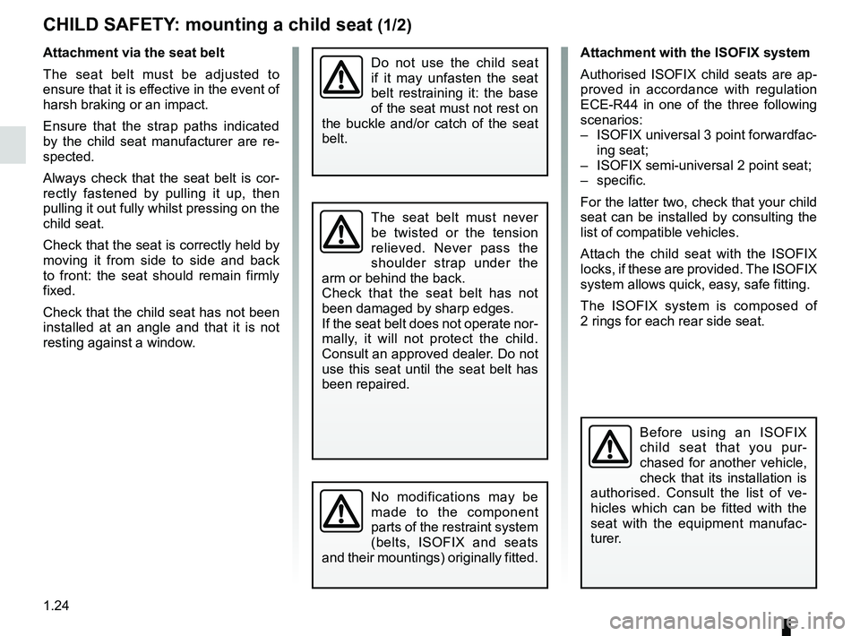 RENAULT SANDERO 2012 Owners Manual child restraint/seat ................................ (up to the end of the DU)
child restraint/seat ................................ (up to the end of the DU)
child restraint/seat ................. RENAULT SANDERO 2012 Owners Manual child restraint/seat ................................ (up to the end of the DU)
child restraint/seat ................................ (up to the end of the DU)
child restraint/seat .................