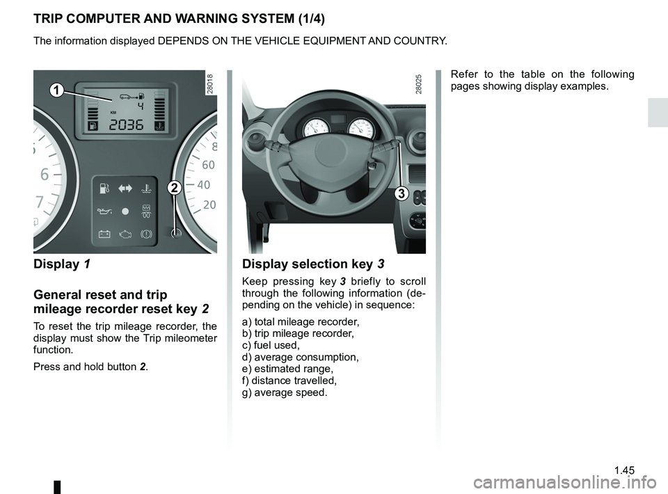 RENAULT SANDERO 2012 Workshop Manual control instruments ............................... (up to the end of the DU)
trip computer and warning system ........(up to the end of the DU)
warning lights ........................................ RENAULT SANDERO 2012 Workshop Manual control instruments ............................... (up to the end of the DU)
trip computer and warning system ........(up to the end of the DU)
warning lights ........................................