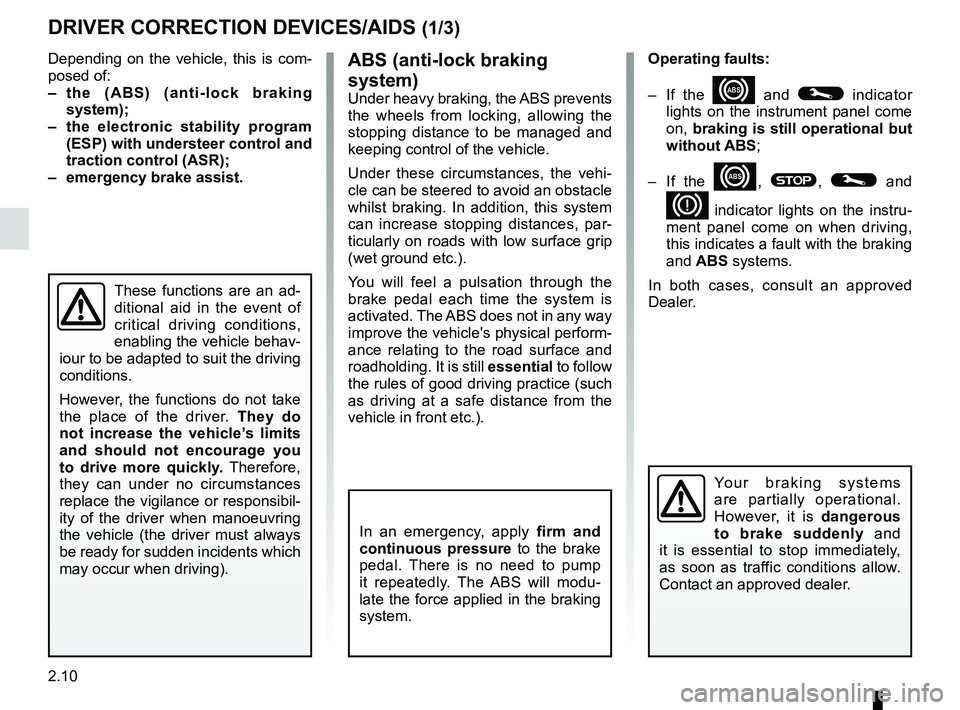 RENAULT WIND ROADSTER 2012 Manual PDF ABS ...................................................... (up to the end of the DU)
anti-lock braking system: ABS  ..............(up to the end of the DU)
ESP: Electronic Stability Program  ........ 