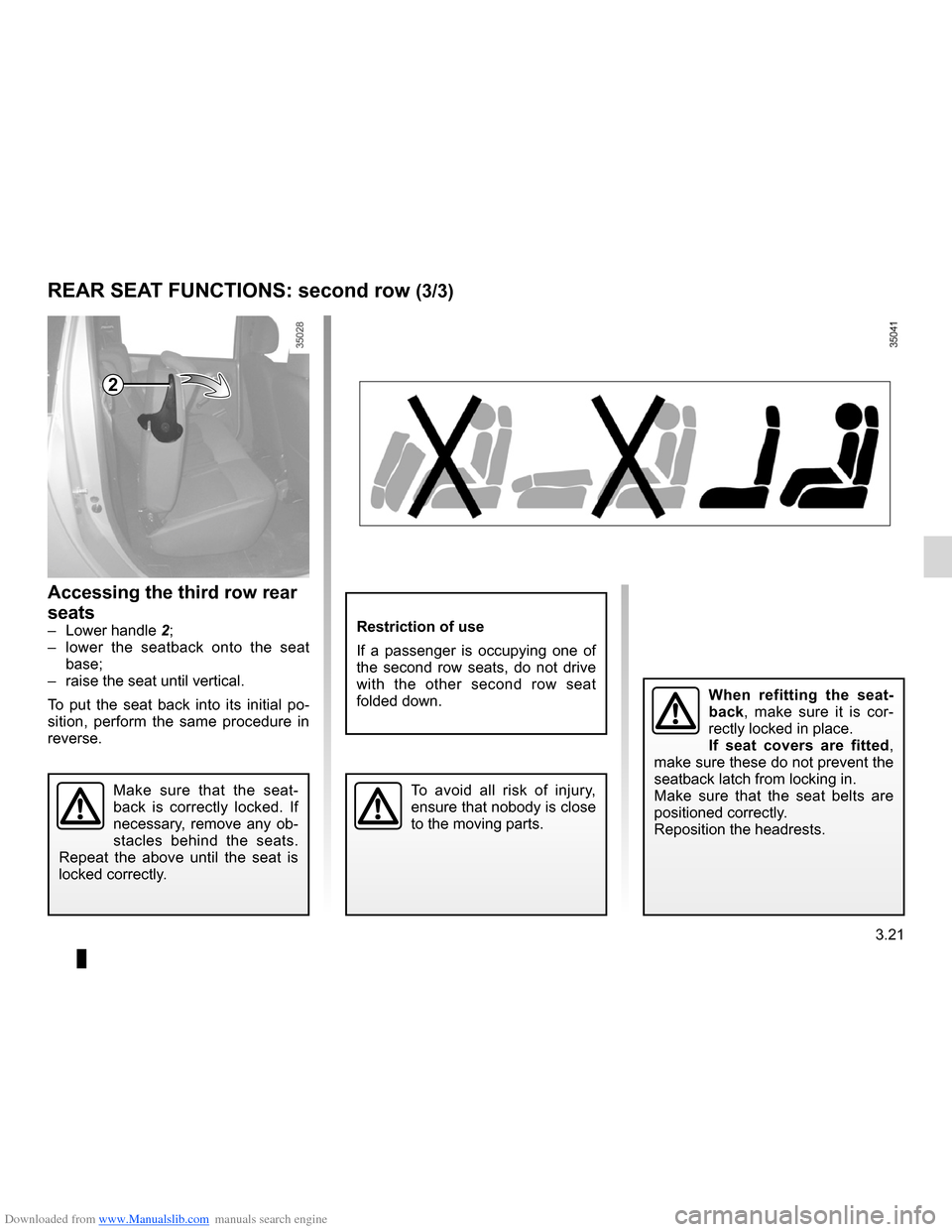 DACIA LODGY 2012 1.G User Guide Downloaded from www.Manualslib.com manuals search engine JauneNoirNoir texte
3.21
ENG_UD26885_2
Sièges arrière de deuxième rangée: fonctionnalité (X92 -\
Renault)
ENG_NU_975-3_X92_Dacia_3
REAR S DACIA LODGY 2012 1.G User Guide Downloaded from www.Manualslib.com manuals search engine JauneNoirNoir texte
3.21
ENG_UD26885_2
Sièges arrière de deuxième rangée: fonctionnalité (X92 -\
Renault)
ENG_NU_975-3_X92_Dacia_3
REAR S