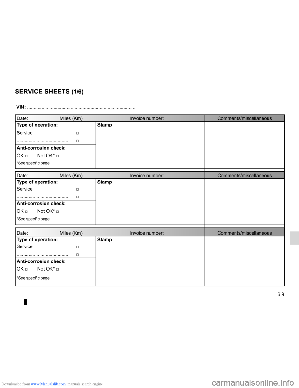 DACIA LODGY 2012 1.G Workshop Manual Downloaded from www.Manualslib.com manuals search engine service sheets....................................... (up to the end of the DU)
maintenance: mechanical ...................................... DACIA LODGY 2012 1.G Workshop Manual Downloaded from www.Manualslib.com manuals search engine service sheets....................................... (up to the end of the DU)
maintenance: mechanical ......................................