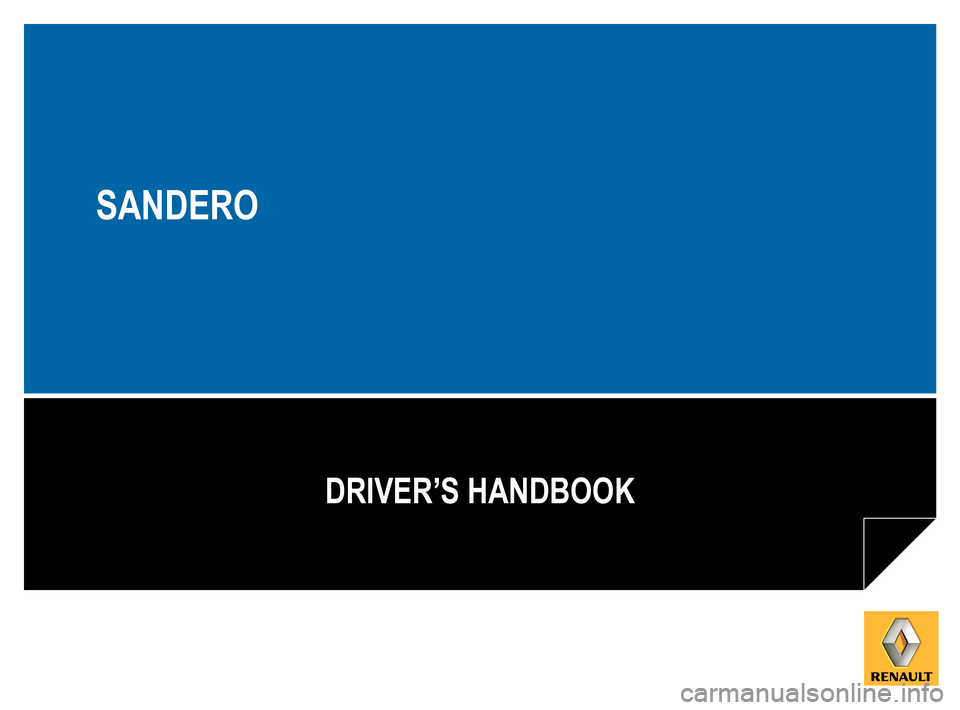 DACIA SANDERO 2012 1.G Owners Manual 