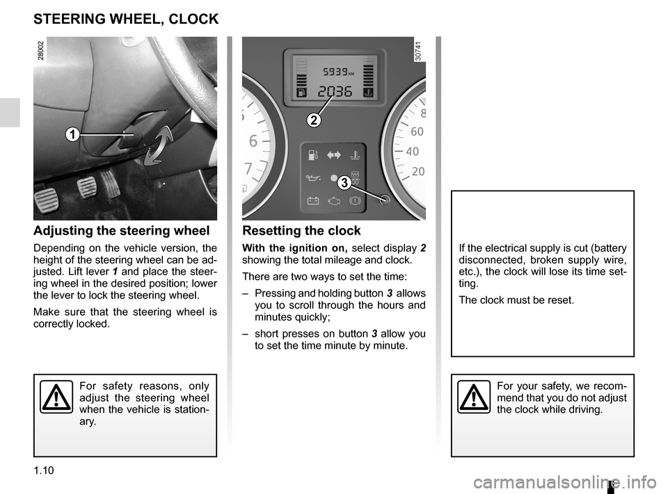 DACIA SANDERO 2012 1.G Owners Manual clock ..................................................... (up to the end of the DU)
clock  ..................................................... (up to the end of the DU)
control instruments  ......