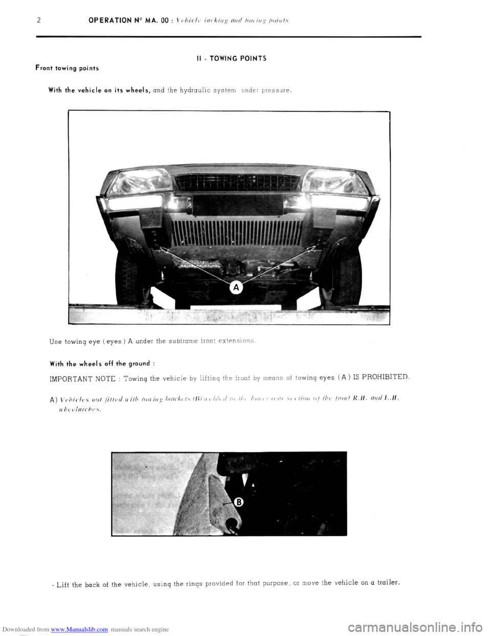 Citroen CX 1979 1.G Owners Manual Downloaded from www.Manualslib.com manuals search engine   