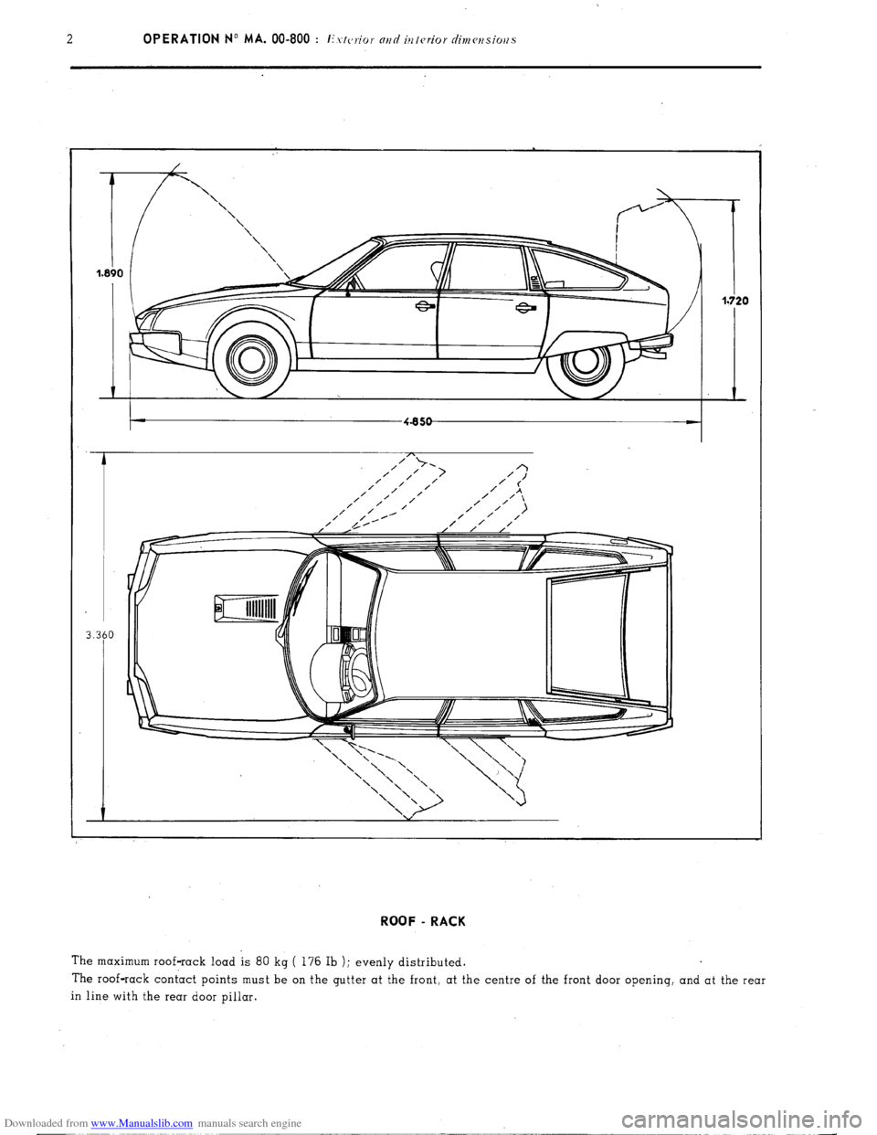 Citroen CX 1974 1.G Owners Manual Downloaded from www.Manualslib.com manuals search engine   