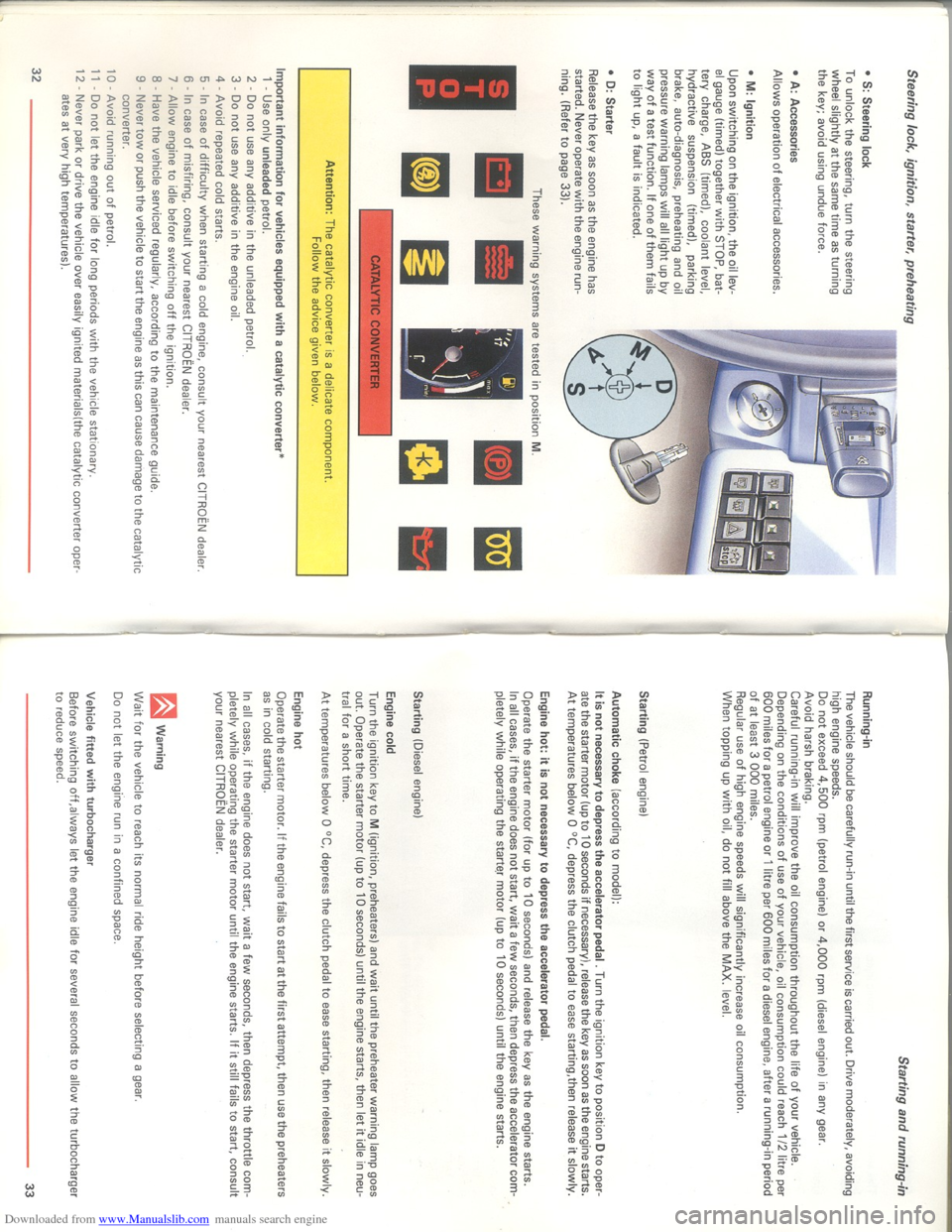 Citroen XM 1993 1.G User Guide Downloaded from www.Manualslib.com manuals search engine   