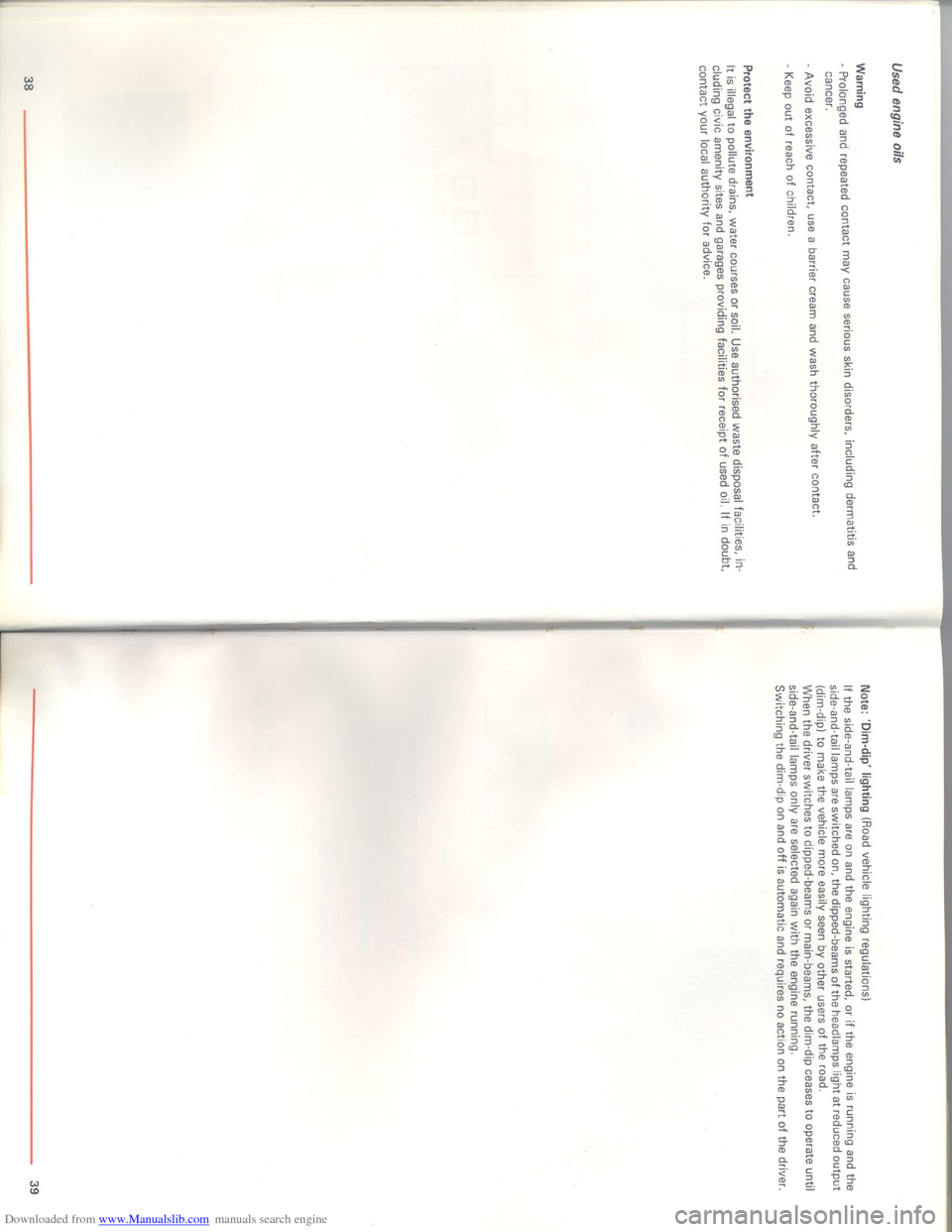 Citroen XM 1993 1.G Owners Guide Downloaded from www.Manualslib.com manuals search engine Citroen XM 1993 1.G Owners Guide Downloaded from www.Manualslib.com manuals search engine