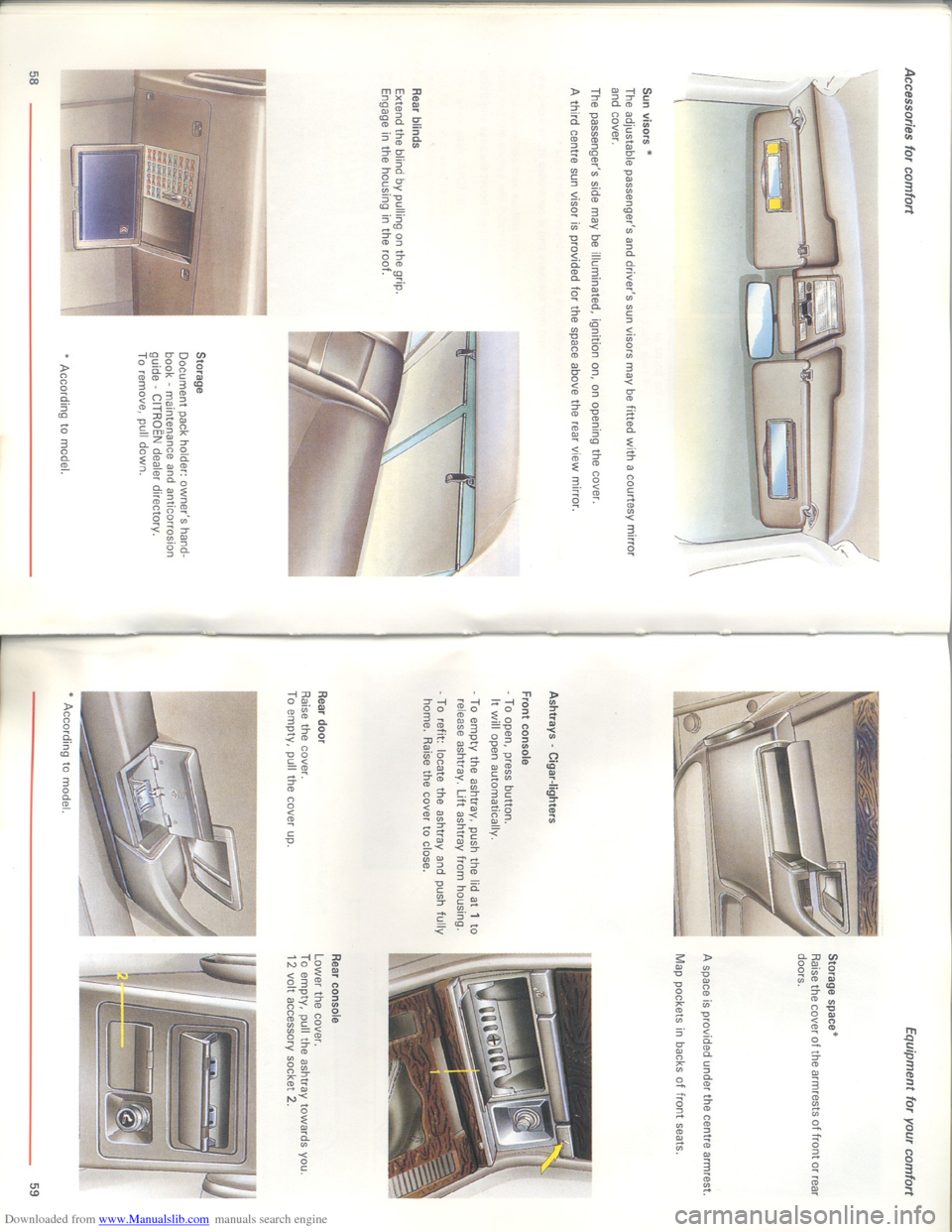Citroen XM 1993 1.G Owners Guide Downloaded from www.Manualslib.com manuals search engine   