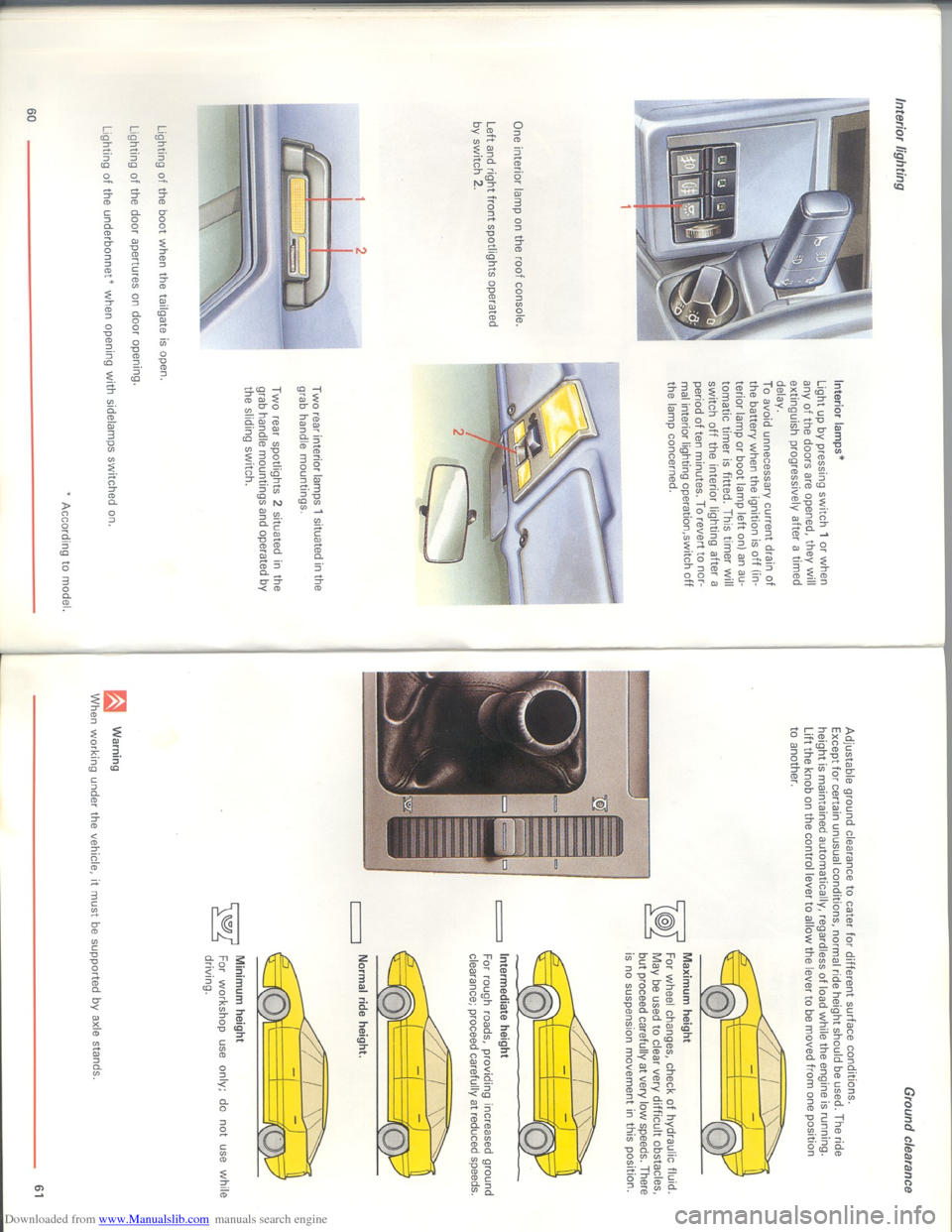 Citroen XM 1993 1.G Owners Guide Downloaded from www.Manualslib.com manuals search engine   