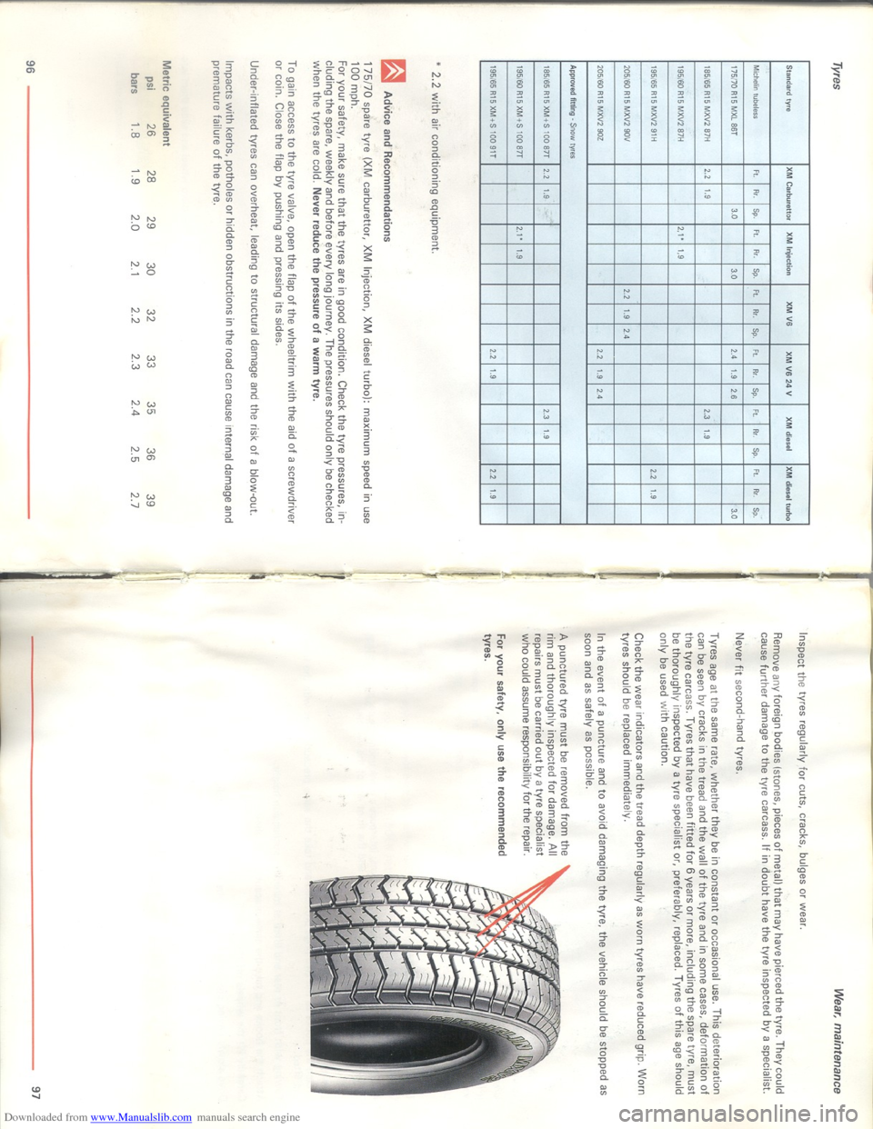 Citroen XM 1993 1.G Service Manual Downloaded from www.Manualslib.com manuals search engine Citroen XM 1993 1.G Service Manual Downloaded from www.Manualslib.com manuals search engine