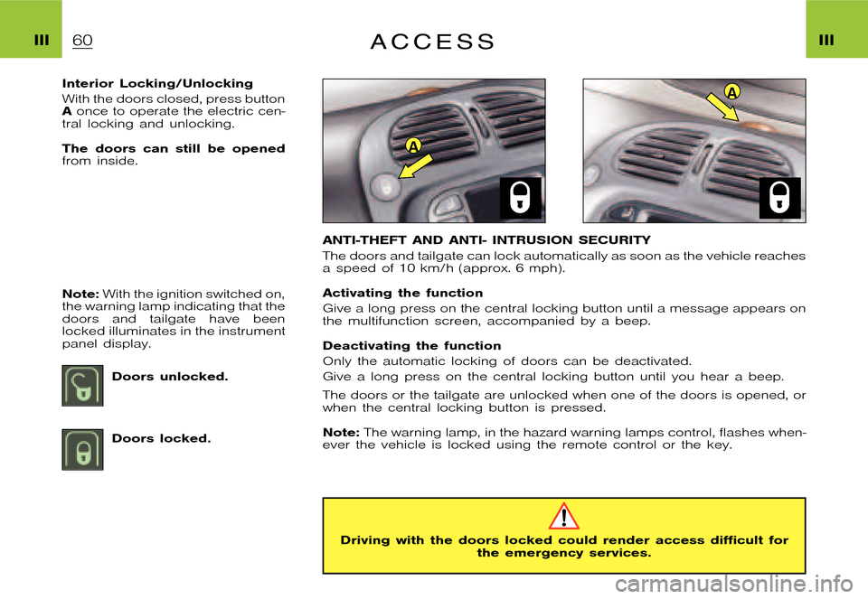 Citroen XSARA PICASSO DAG 2005.5 1.G Workshop Manual A
A
�P�i�c�a�s�s�o �2�0�0�4�-�1�C�:�\�D�o�c�u�m�e�n�t�u�m�\�C�h�e�c�k�o�u�t�\�N�6�8�_�0�4�_�0�1�_�T�0�4�9�-�E�N�G�.�w�i�n �2�5�/�5�/�2
�0�0�4 �1�5�:�4�4
�I�I�I �I�I�IA C C E S S
�I�n�t�e�r�i�o�r �L�o�