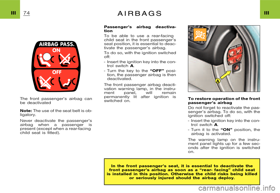 Citroen XSARA PICASSO DAG 2005.5 1.G Repair Manual A
�P�i�c�a�s�s�o �2�0�0�4�-�1�C�:�\�D�o�c�u�m�e�n�t�u�m�\�C�h�e�c�k�o�u�t�\�N�6�8�_�0�4�_�0�1�_�T�0�6�5�-�E�N�G�.�w�i�n �2�3�/�4�/�2
�0�0�4 �1�3�:�1�2
�I�I�I �I�I�IA i r b a g s
�T�h�e �f�r�o�n�t �p�a