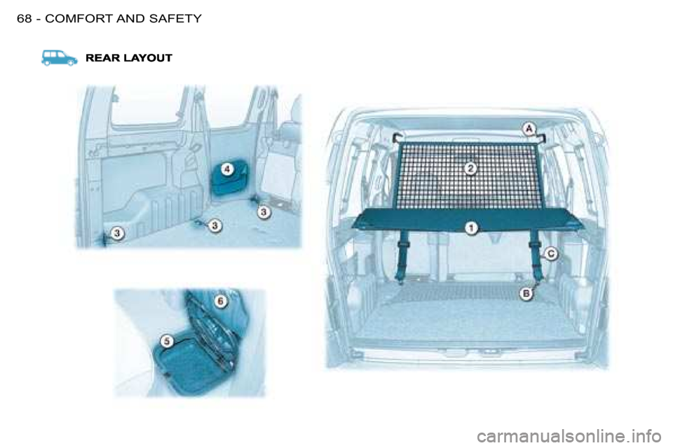 Citroen BERLINGO FIRST DAG 2008 1.G Repair Manual COMFORT AND SAFETY68 -   