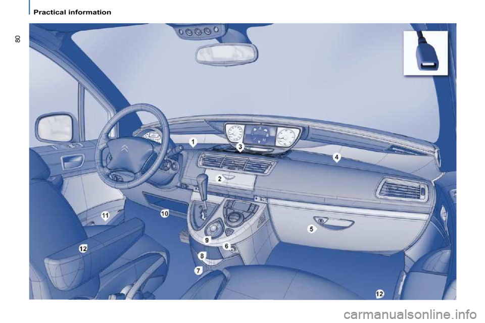 Citroen C8 DAG 2009.5 1.G Manual PDF �8�0
Practical information  