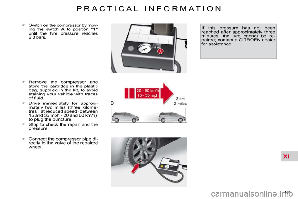 Citroen C4 PICASSO 2010.5 1.G Owners Manual XI
�1�8�1� 
�P �R �A �C �T �I �C �A �L �  �I �N �F �O �R �M �A �T �I �O �N
  
� � �  �R�e�m�o�v�e�  �t�h�e�  �c�o�m�p�r�e�s�s�o�r�  �a�n�d� 
�s�t�o�r�e�  �t�h�e�  �c�a�r�t�r�i�d�g�e�  �i�n�  �t�h�e