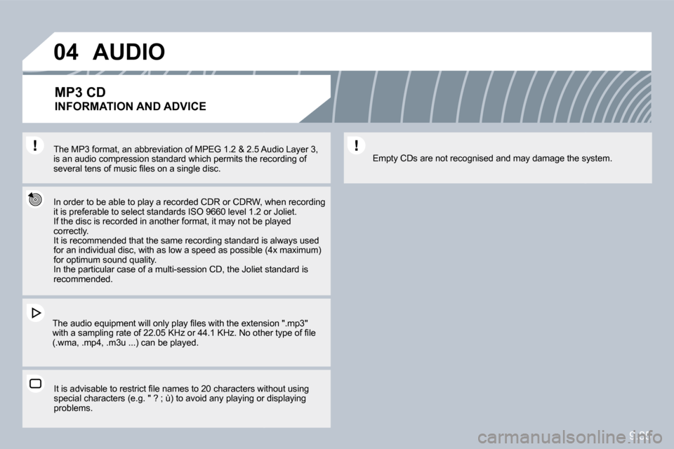 Citroen C8 2010 1.G Owners Manual �9�.�8�5
�0�4
� � �T�h�e� �M�P�3� �f�o�r�m�a�t�,� �a�n� �a�b�b�r�e�v�i�a�t�i�o�n� �o�f� �M�P�E�G� �1�.�2� �&� �2�.�5� �A�u�d�i�o� �L�a�y�e�r� �3�,� � � �T�h�e� �M�P�3� �f�o�r�m�a�t�,� �a�n� �a�b�b�r�e