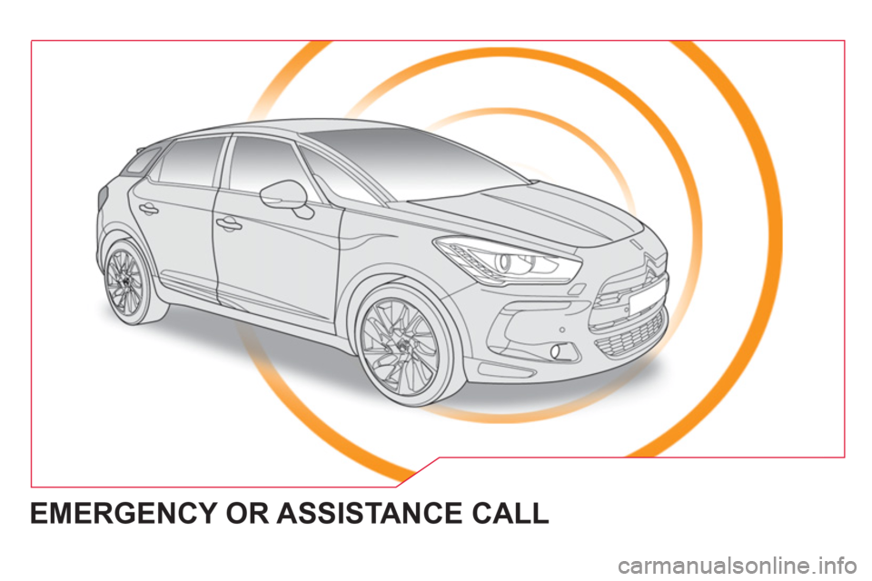 Citroen DS5 HYBRID4 RHD 2011.5 1.G Owners Manual   EMERGENCY OR ASSISTANCE CALL  