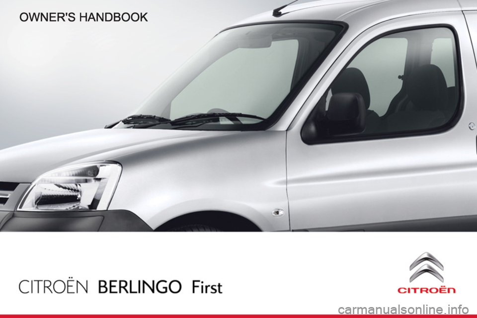 Citroen BERLINGO FIRST RHD 2011 1.G Owners Manual 