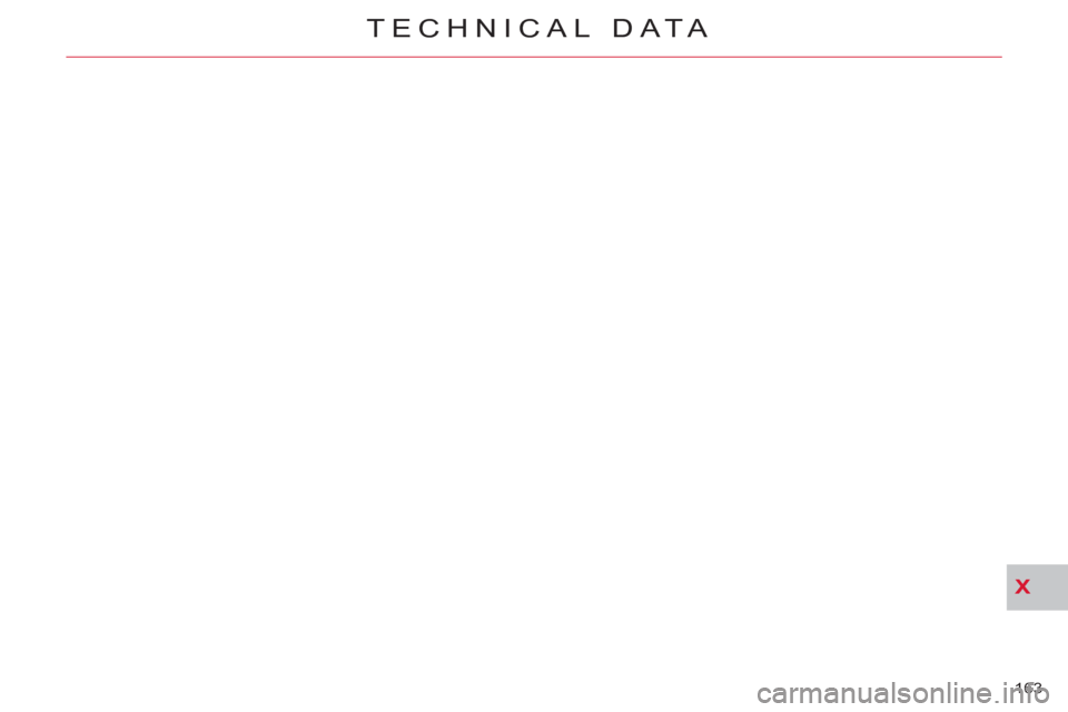Citroen C CROSSER 2011 1.G Owners Manual X
TECHNICAL DATA
163  