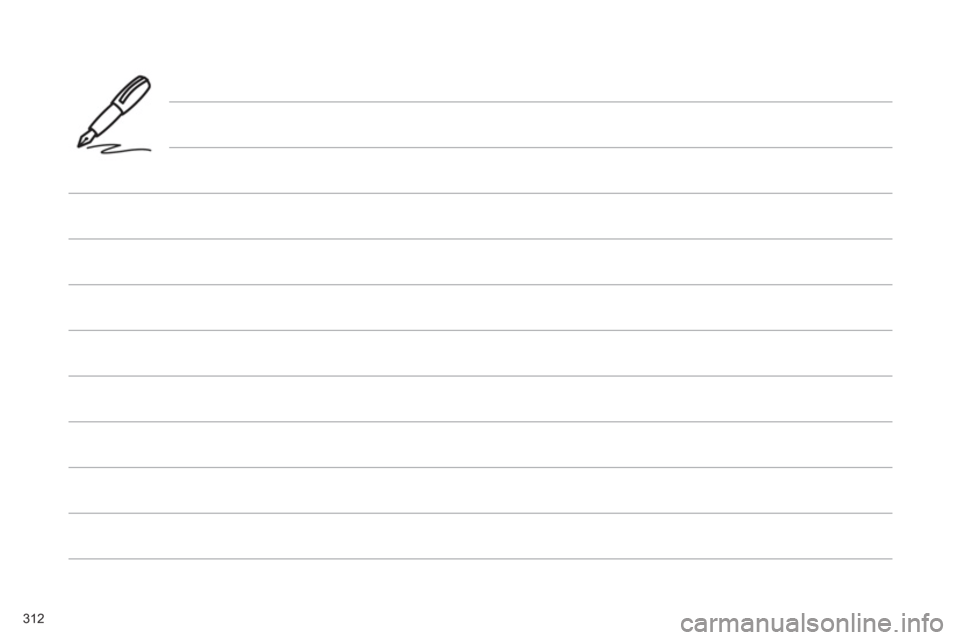 Citroen C4 RHD 2011 2.G Owners Manual 312  
