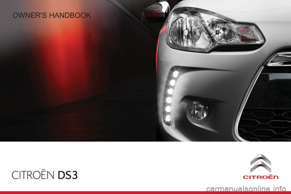 Citroen DS3 2011 1.G Owners Manual 