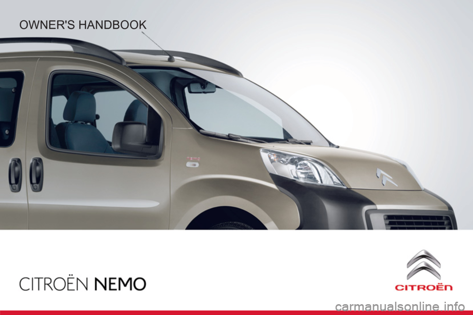 Citroen NEMO 2011 1.G Owners Manual 