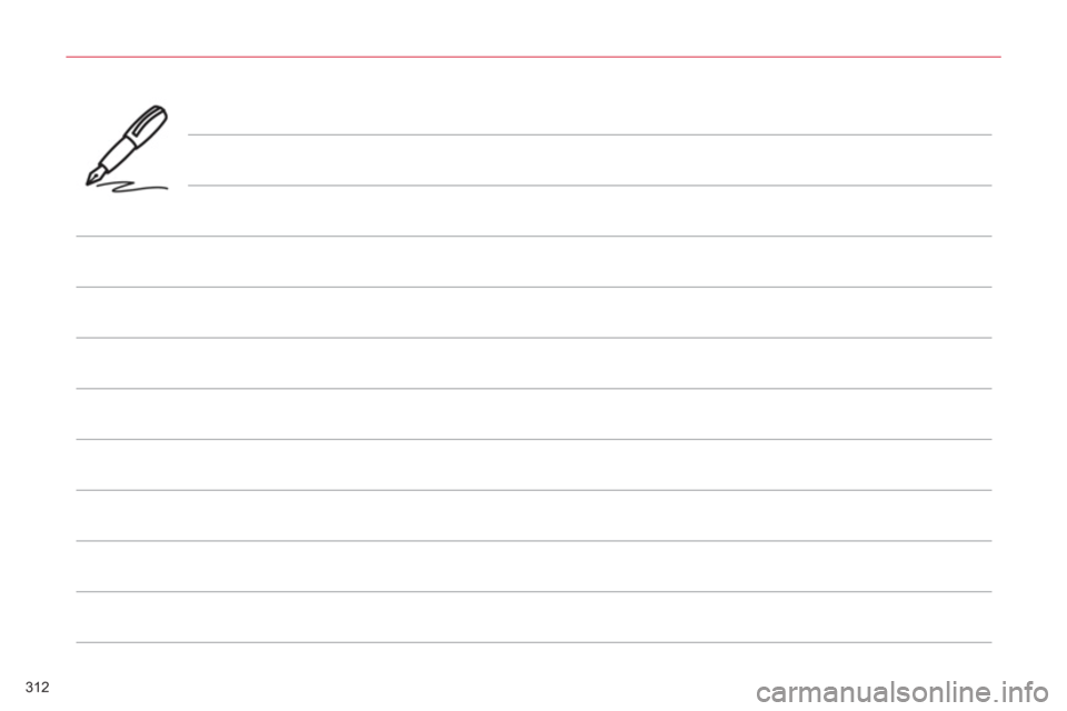 Citroen C5 2012 (RD/TD) / 2.G Owners Manual 312  