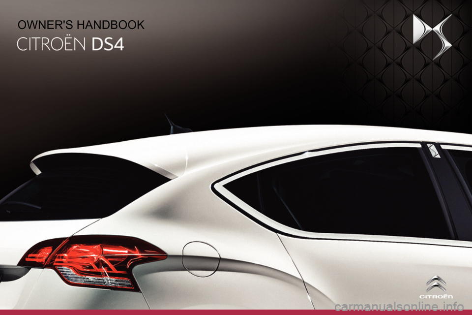 Citroen DS4 RHD 2013.5 1.G Owners Manual 