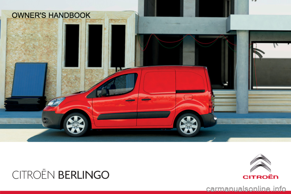 Citroen BERLINGO RHD 2013 2.G Owners Manual 