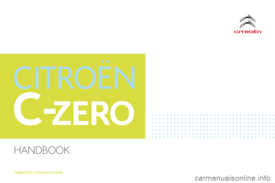 CITROEN C-ZERO DAG 2017  Handbook (in English) 